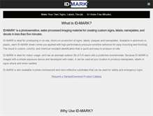 Tablet Screenshot of id-mark.com